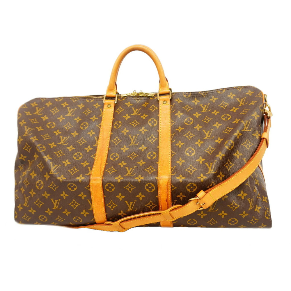 Louis Vuitton Bag/Boston Bag Monogram Keepall Bandoulière 55 M41414 Brown Men...